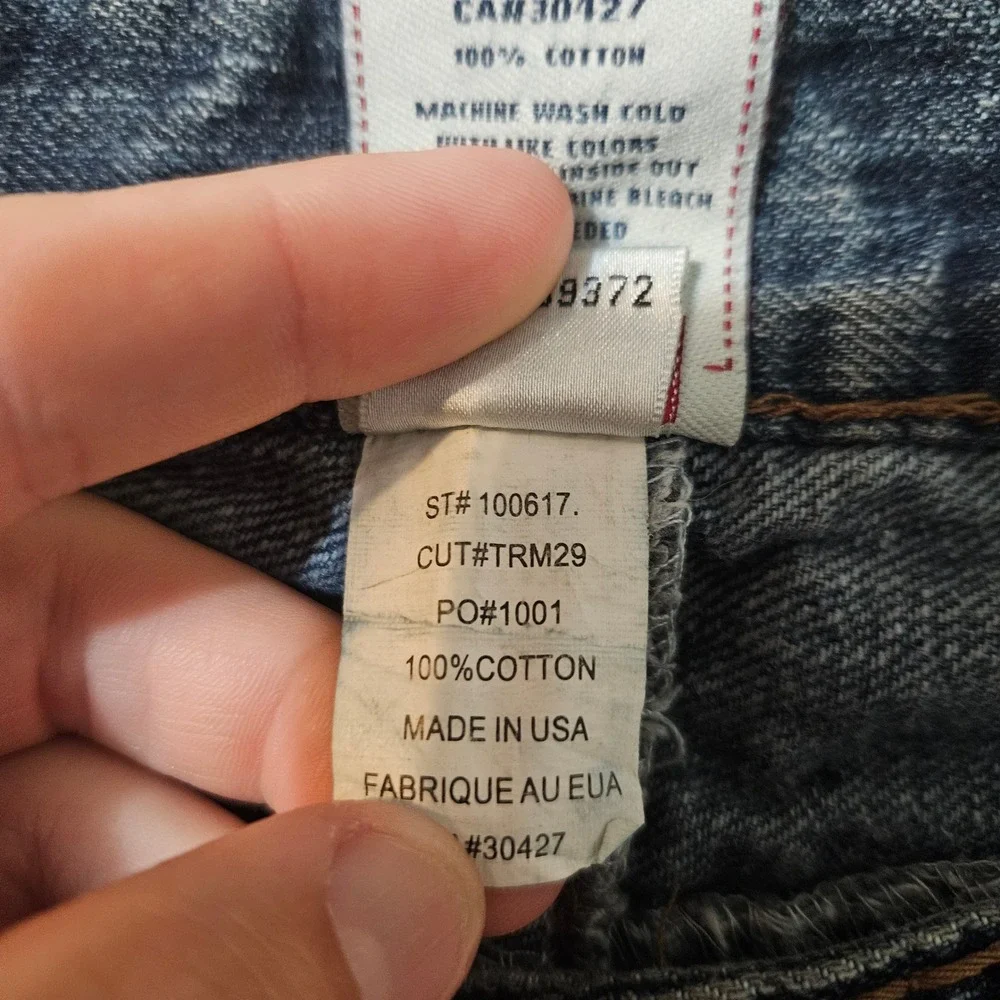 Vtg Y2K True Religion Billy Jeans Mens 34 x 30 Big T‎ Thick Stitch Made In USA